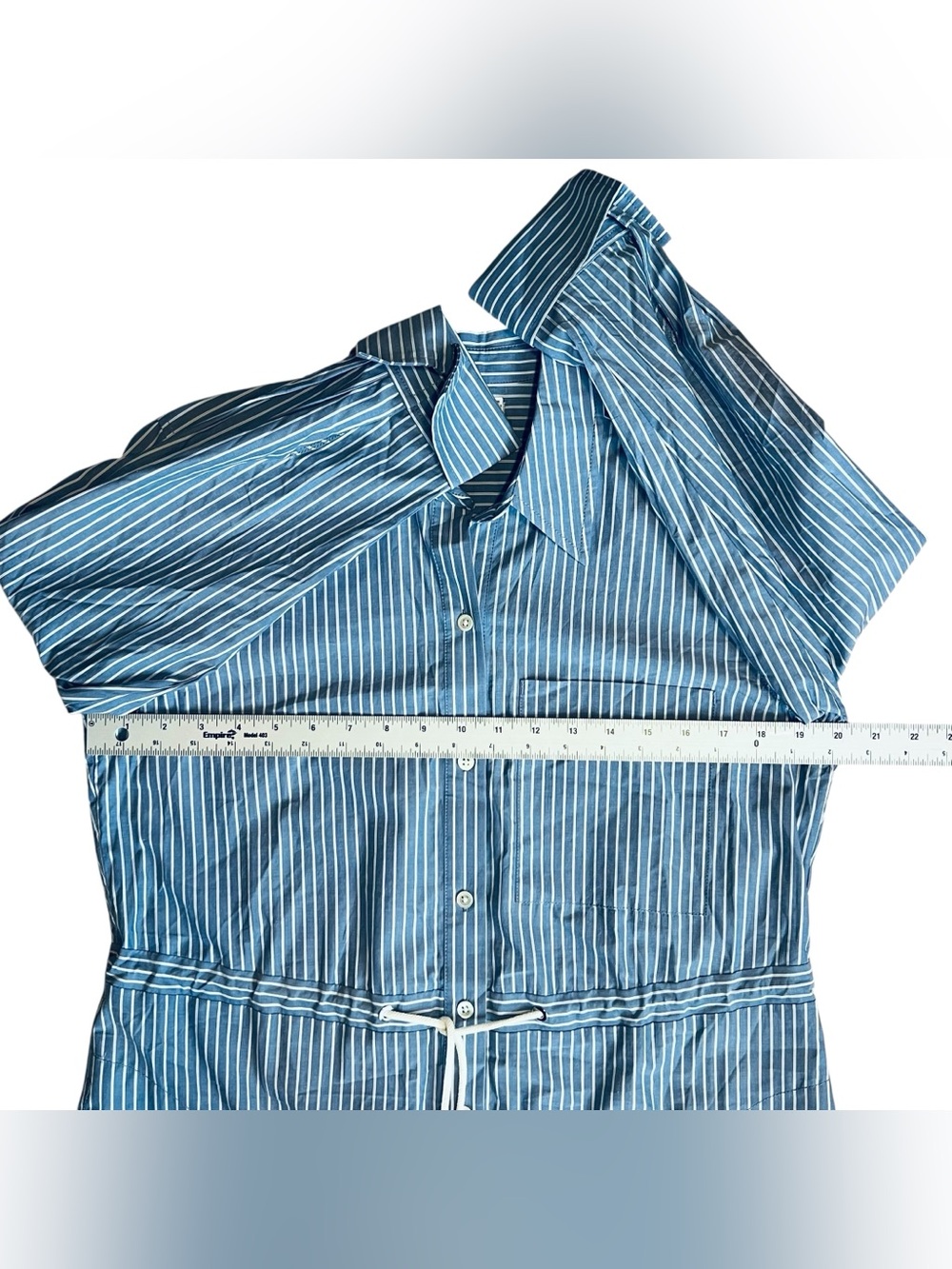 Rails Women’s Sz S Blue White Stripe Shivonne Midi Dress Button Front - Picture 11 of 14